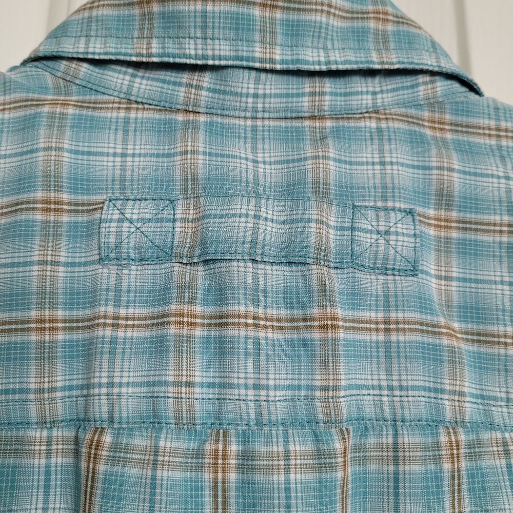 Duluth Trading Co. Multi Color Button Up Short Sleeve Shirt Men's M - Picture 6 of 9